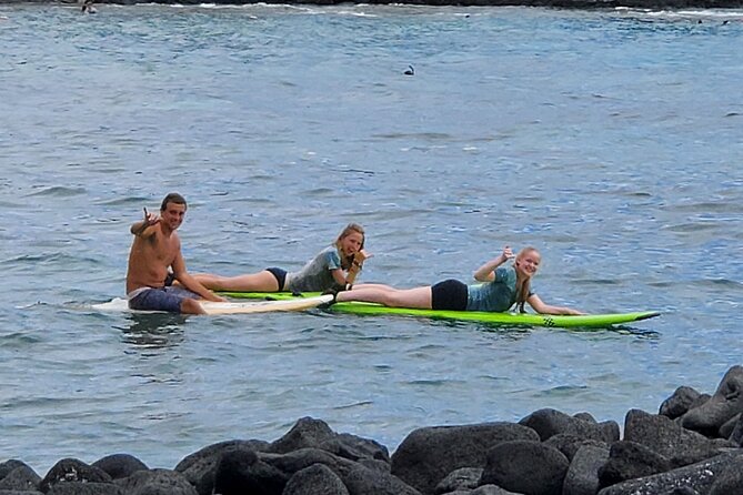 2-Hour Guided Private Surf Lesson in Kona - Learning the pop-up before you enter the water