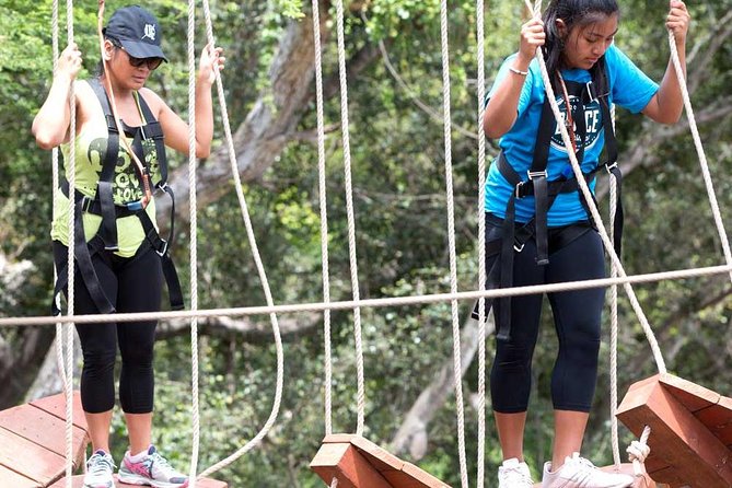 Adventure Course Extreme Including Climbing Wall & Rappel - The 50-Foot Freefall Finish