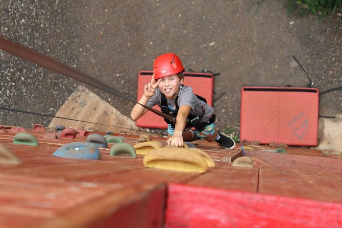 Adventure Course Extreme Including Climbing Wall & Rappel - The Climbing Wall and Guide Support