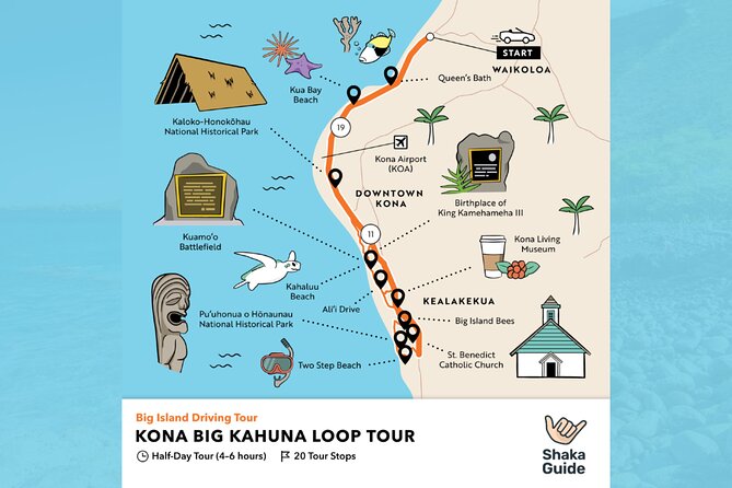 Big Island Kona Coast Self-Guided Audio Tour - Kiholo Bay and Kua Bay begin the coastal drive