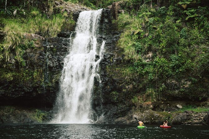 Big Island Waterfalls Tour with Swimming and Botanical Garden - Waipio Valley gives the day its first big view