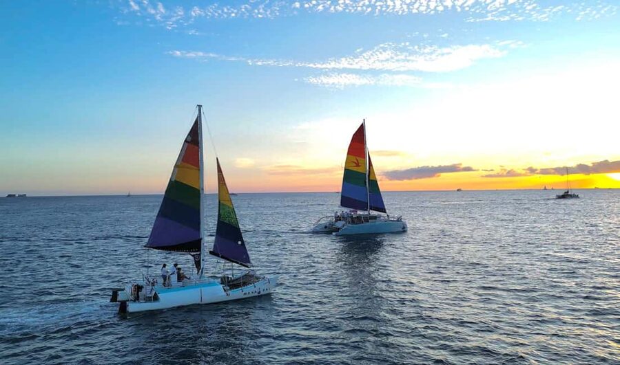 Board from Waikiki Beach: Scenic Sunset Sail on the Hāwea - What the 90-minute route feels like