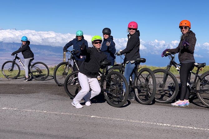 Cycle to the Sea with Maui Bombers - Riding downhill from Haleakala