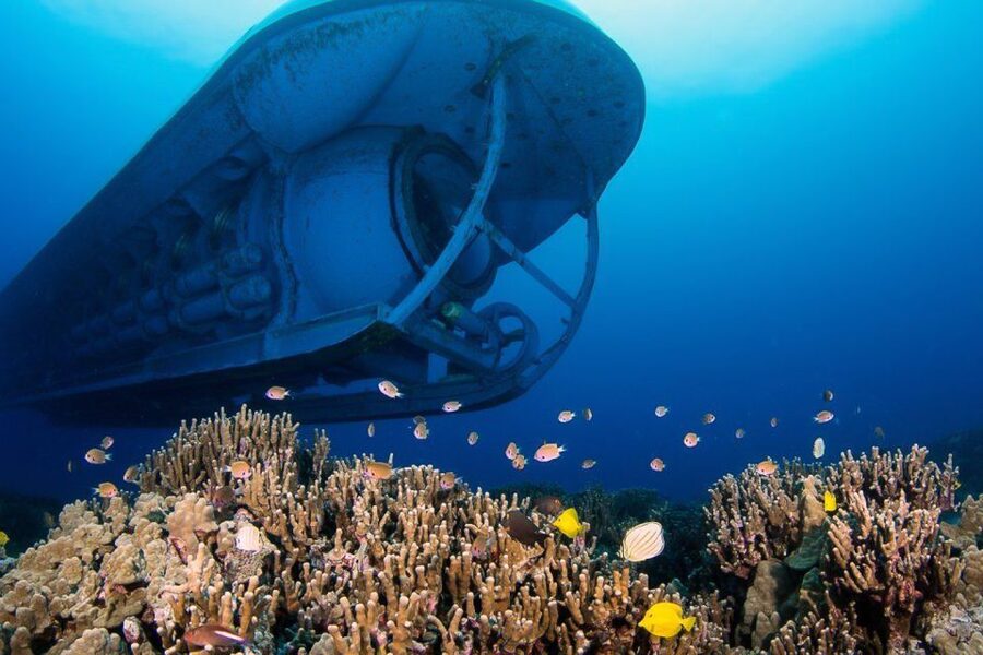 From Kona: Big Island Underwater Submarine Adventure - Coral, fish, and shipwrecks on the route