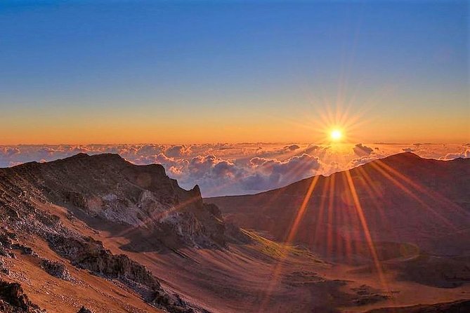 Haleakala Sunrise Best Guided Bike Tour with Bike Maui - Haleakala before dawn, with sunrise as the payoff