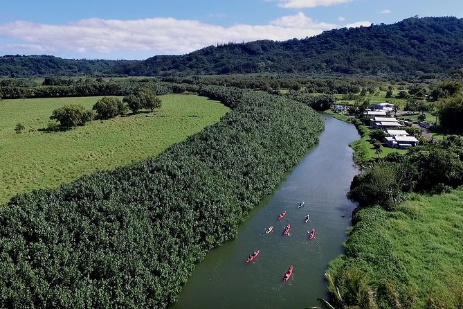 Hanalei Bay Morning Kayak and Snorkel Tour - From the private dock to the Hanalei River