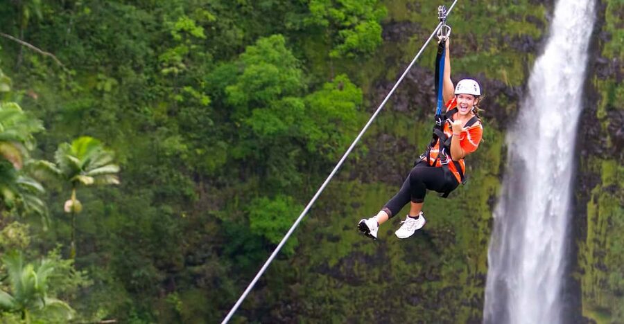 Hawaii: Big Island Hilo Zipline Tour - A working farm gives the tour a Hilo setting