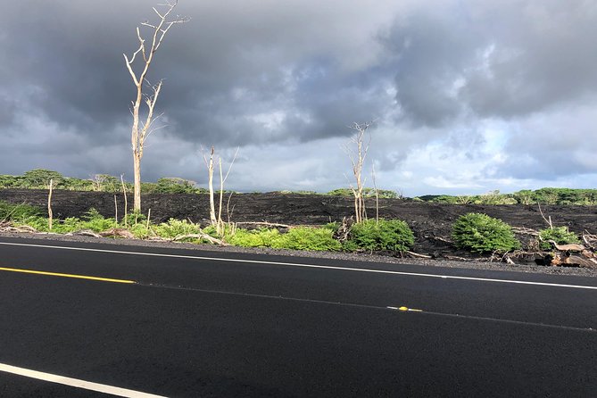 Hilo Shore Excursion: Volcano Safari Lava Caves & Black Sand - Coastal views, old trails, and volcanic forces