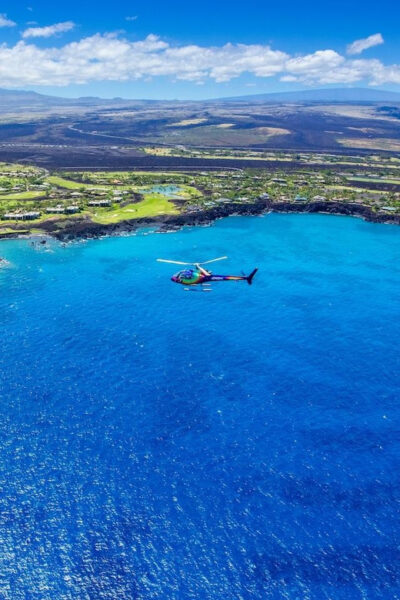 Kona: Hualalai Volcano Doors On/Off Helicopter Tour
