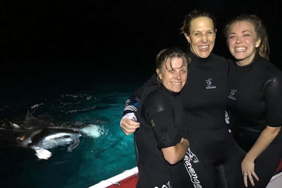 Kona: Manta Ray Snorkel Tour, Guaranteed or Come Again Free - What happens at the manta viewing site
