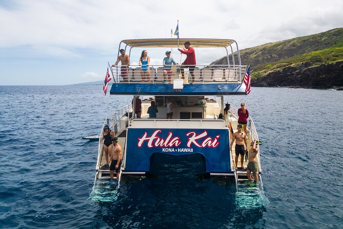 Luxury Kona Coast Snorkel Tour Including Lunch - Lunch, the bar, and the ride home