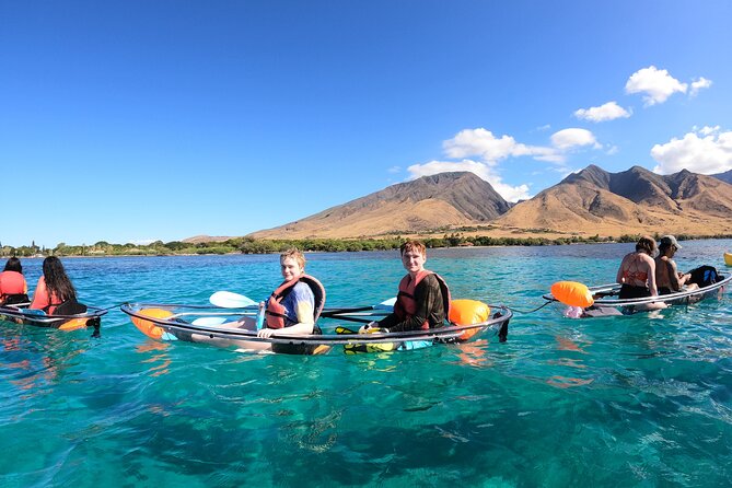 Maui Clear Kayak and Snorkel Tour: Swim with turtles (Makena) - Turtle Town from a clear kayak