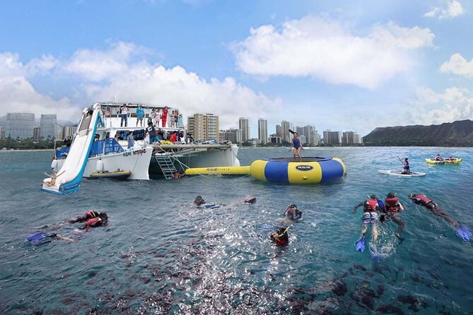 Oahu 5-in-1 Deluxe Cruise: Turtle Snorkeling & Ocean Activities - What the 65-foot catamaran feels like