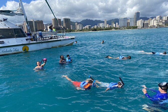 Oahu Catamaran Snorkel Tour: See Turtles 100% Guaranteed - Turtle Canyon in a two-hour Waikiki outing