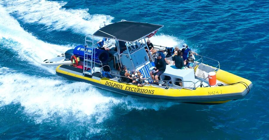 Oahu: Dolphin Swim and Turtle Snorkel Excursion in Waianae - The 32-foot boat and the first safety briefing