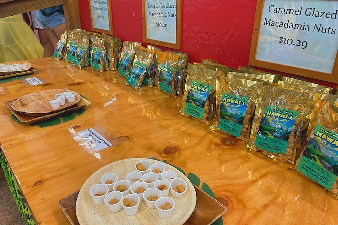 Oahu Island Experience feat the North Shore (Small Group Tour) - Macadamia samples at Tropical Farms