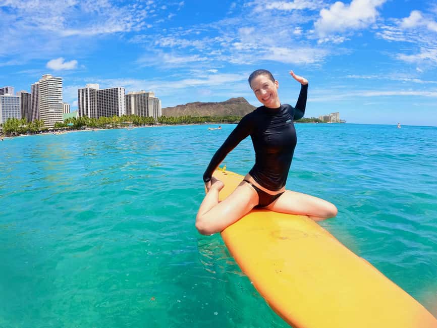 Oahu: Waikiki Beginner Private Surf Lesson- Female Guide - Meeting Ali at Duke Kahanamoku’s Statue