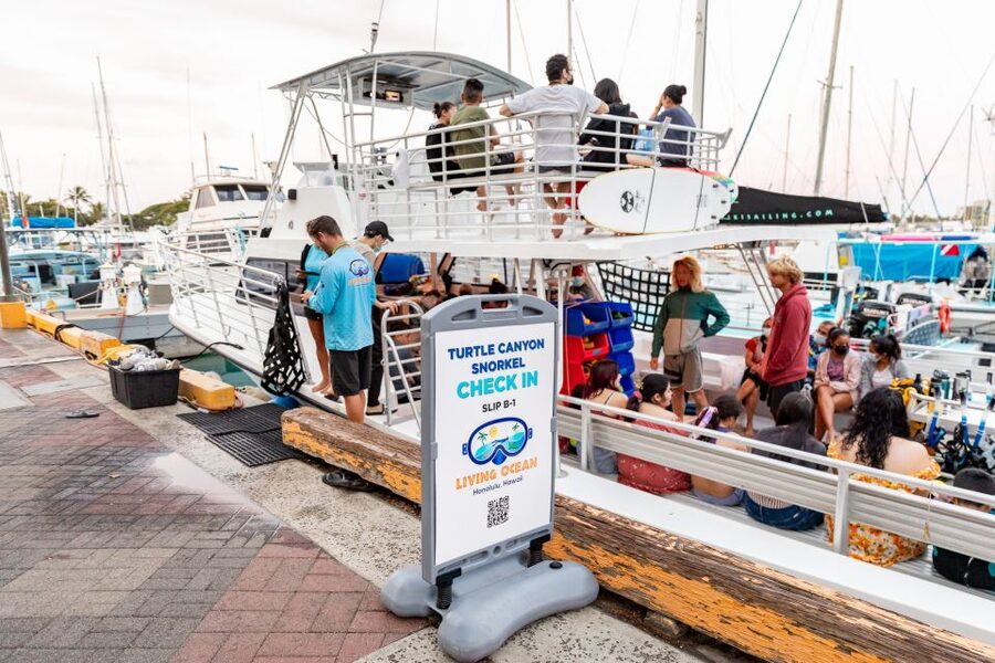 Oahu: Waikiki Turtle Canyons Cruise and Snorkel Excursion - Boat comfort, snacks, and seasickness