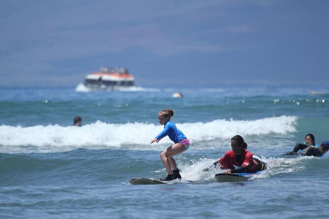 Outrageous Surf ScHool Lesson on Lahaina Side - The beach setting at Lahaina Harbor