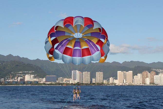 Parasailing Experience in Waikiki, HI - The one-hour boat ride and your turn in the air