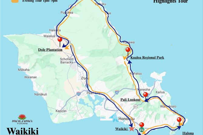 Private Half-Day Circle Island Highlights Tour in Oahu - Diamond Head gives you the classic Waikiki view