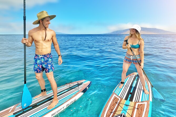 Private Stand Up Paddle Boarding Tour in Turtle Town, Maui - Views toward Haleakala and Molokini