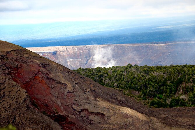 Private Tour: Experience Active Kilauea Volcano & Hilo Rainbow Falls - Chain of Craters Road and the long view of Kilauea