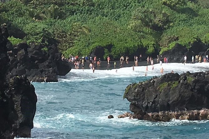 Road to Hana: Full-Day Scenic Drive with Blacksand & Waterfalls - Hana town, valley views, and rainbow eucalyptus