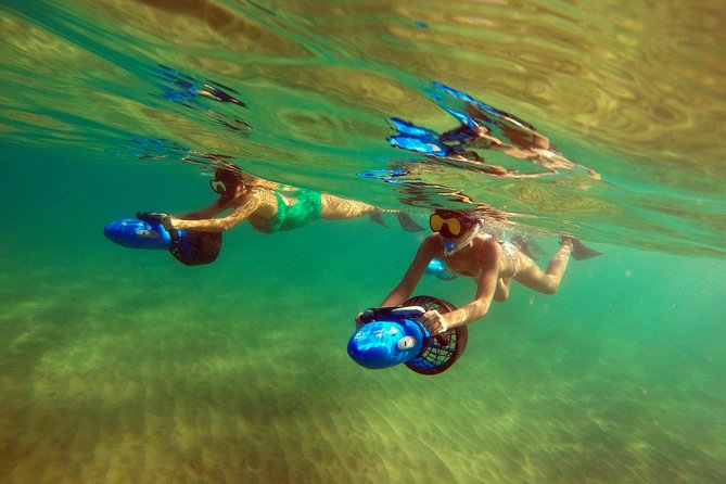 Sea Scooter Snorkeling Tour with GoPro - Wailea Beach - Following the reef through Makena Bay