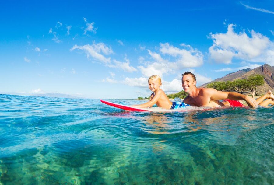 South Maui: Kalama Beach Park Surf Lessons - The rocky entry and why booties matter