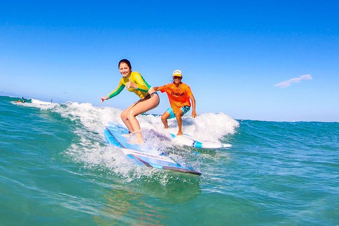 Surfing Lessons On Waikiki Beach - An hour of coached practice in the water