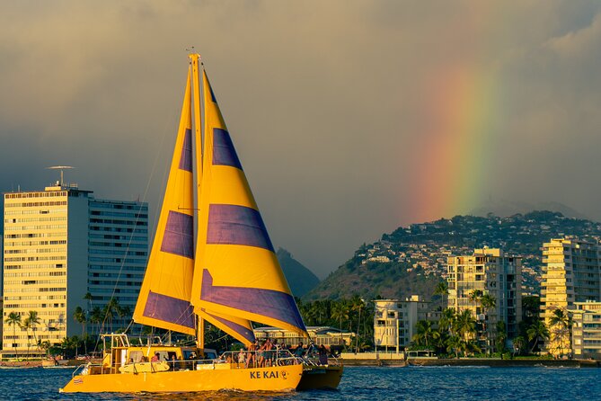 Waikiki Beach Sunset Sail - Diamond Head from the water