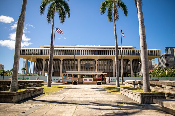 Waikiki Trolley Red Line Heroes & Legends Hop-on Hop-off Tour - The State Capitol and Punchbowl Explain Honolulu’s Past